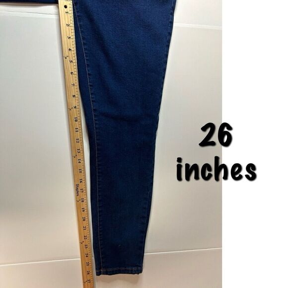 Tahari Kelly Mid-Rise Skinny Women Jeans Size 10/30 Dark Wash - Picture 9 of 13